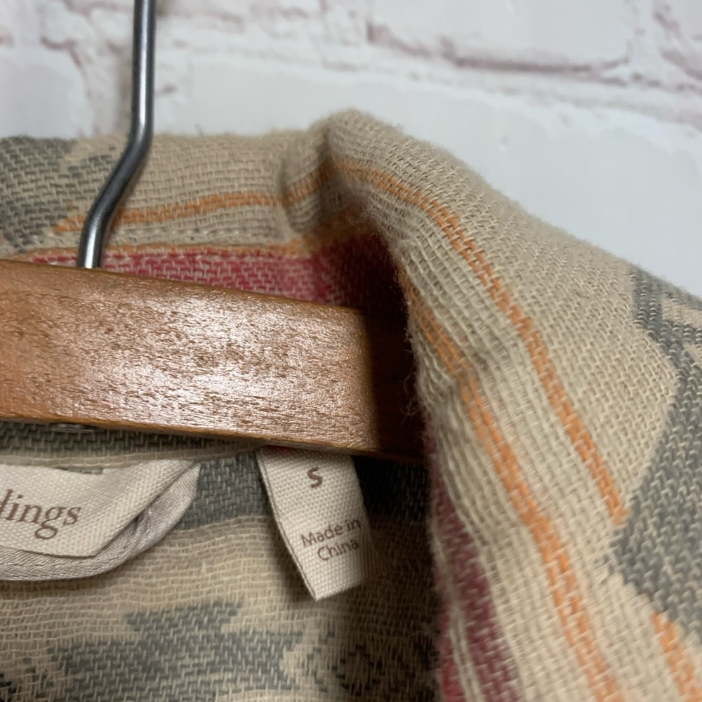 Soft Surroundings Western Ranch House Aztec Robe Coat Size S - Picture 5 of 10